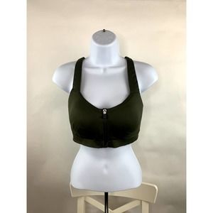 Victoria's Secret 32DD Incredible Knockout Olive Green Sports Racerback Bra